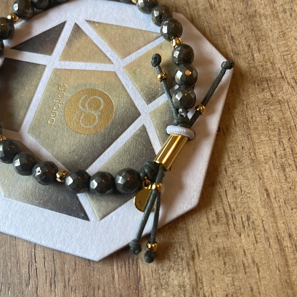 Gorjana Power Gemstone Bracelet | NWT | Pyrite & Gold - Picture 7 of 8